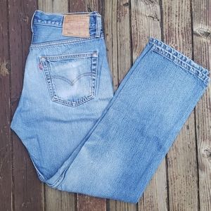 Mens White Vintage Vintage Jeans 